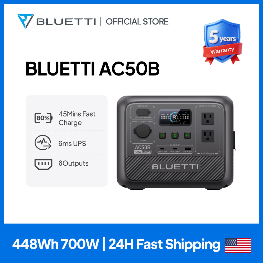 Lifepo4 Battery Pack - محطة طاقة محمولة BLUETTI AC50B بقدرة