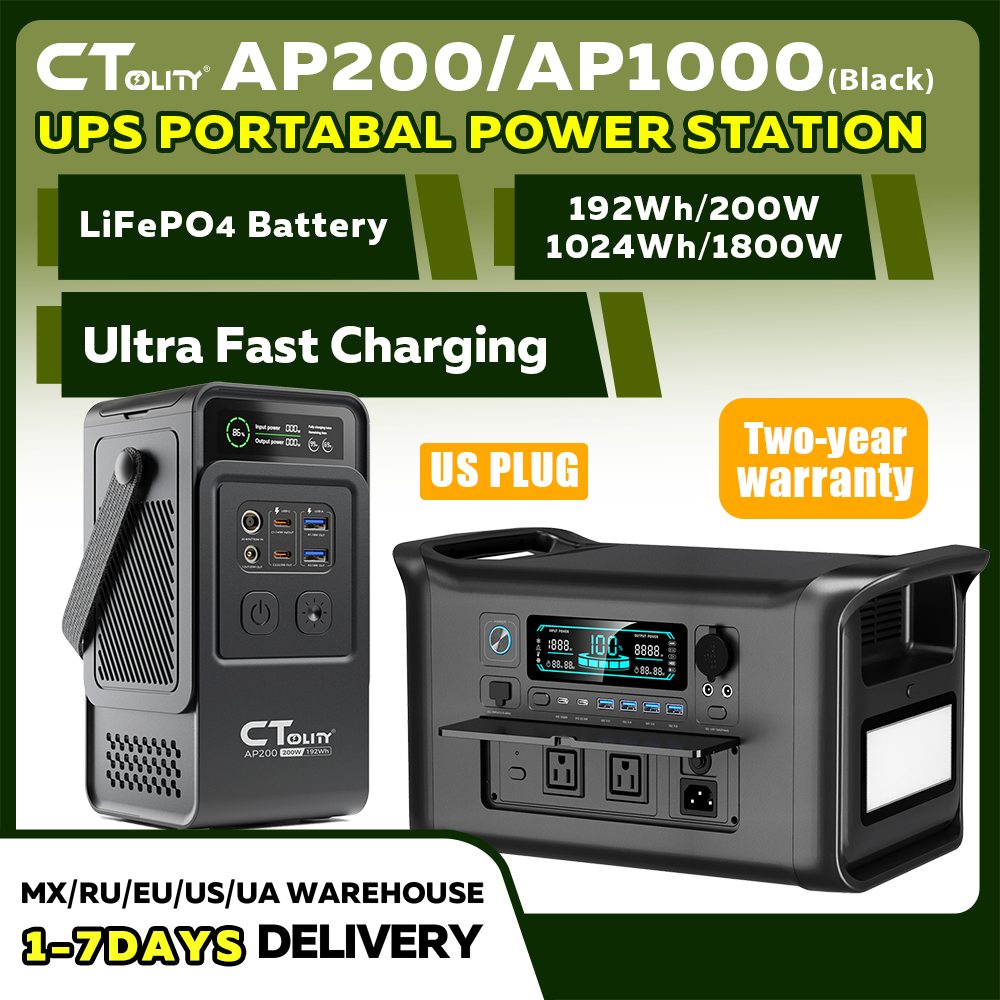 Lifepo4 Battery Pack - محطة طاقة محمولة CTOLITY AP200 AP1000