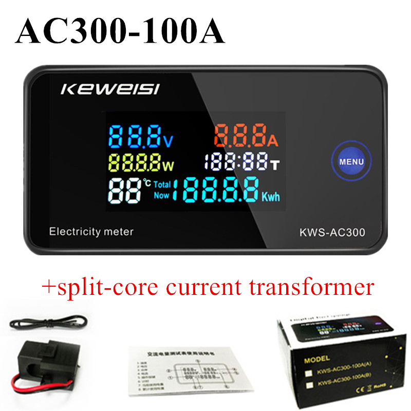 Renewable Energy Demonstration Kit - 6 في 1 KWS-AC300 100A مقياس