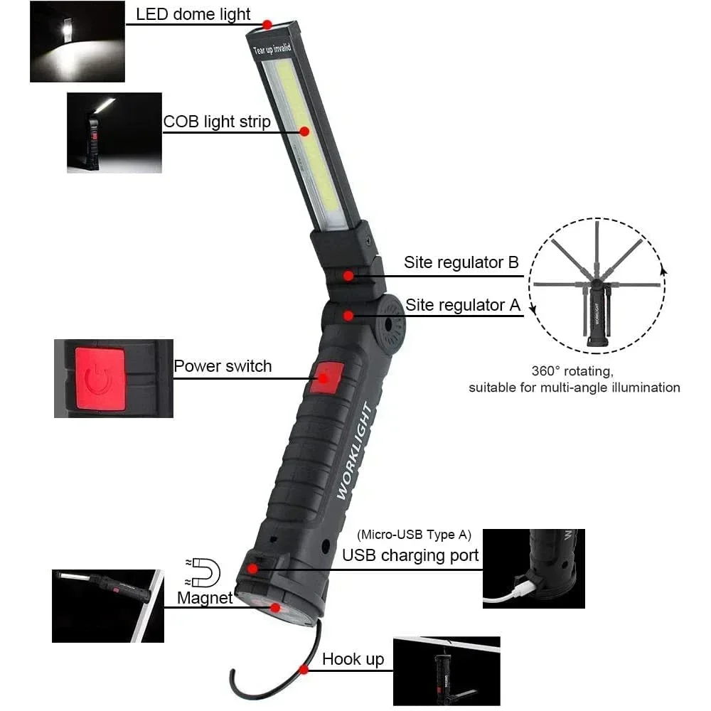 المحمولة COB LED ضوء العمل USB - مراجعة Renewable Energy Sources وسعره