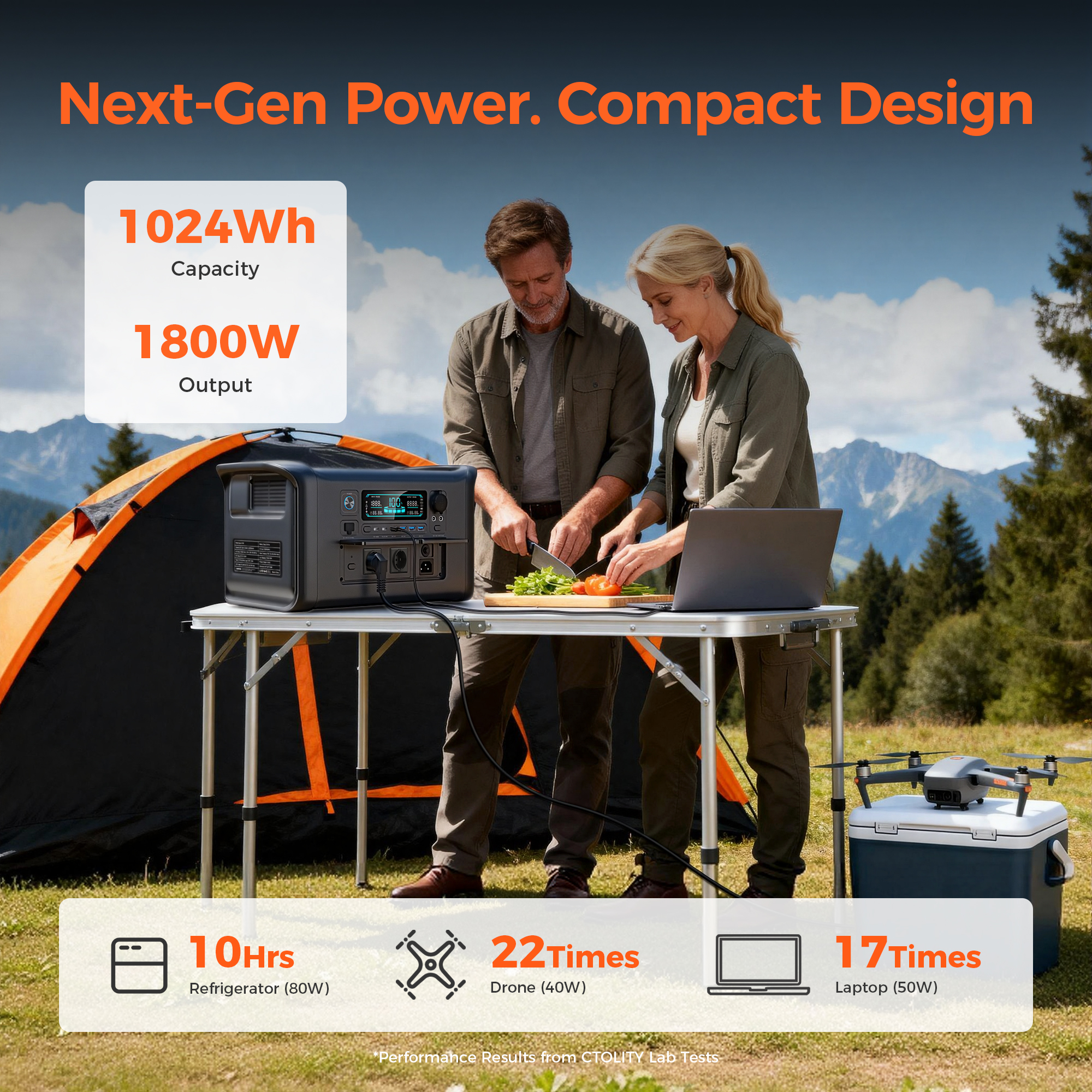 محطة طاقة محمولة CTOLITY بقدرة - مراجعة Lifepo4 Battery Pack وسعره