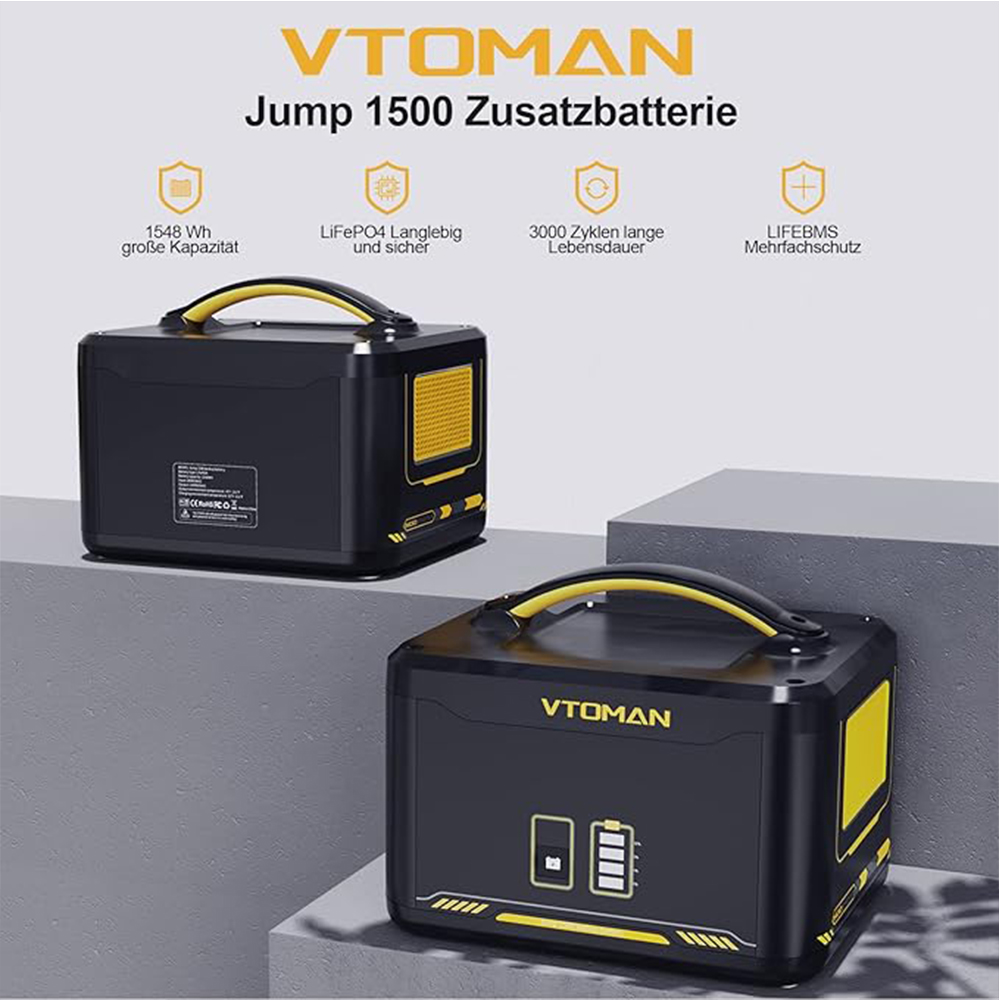 بطارية VTOMAN Jump 1500 الإضاف - مراجعة Lifepo4 Battery Pack وسعره