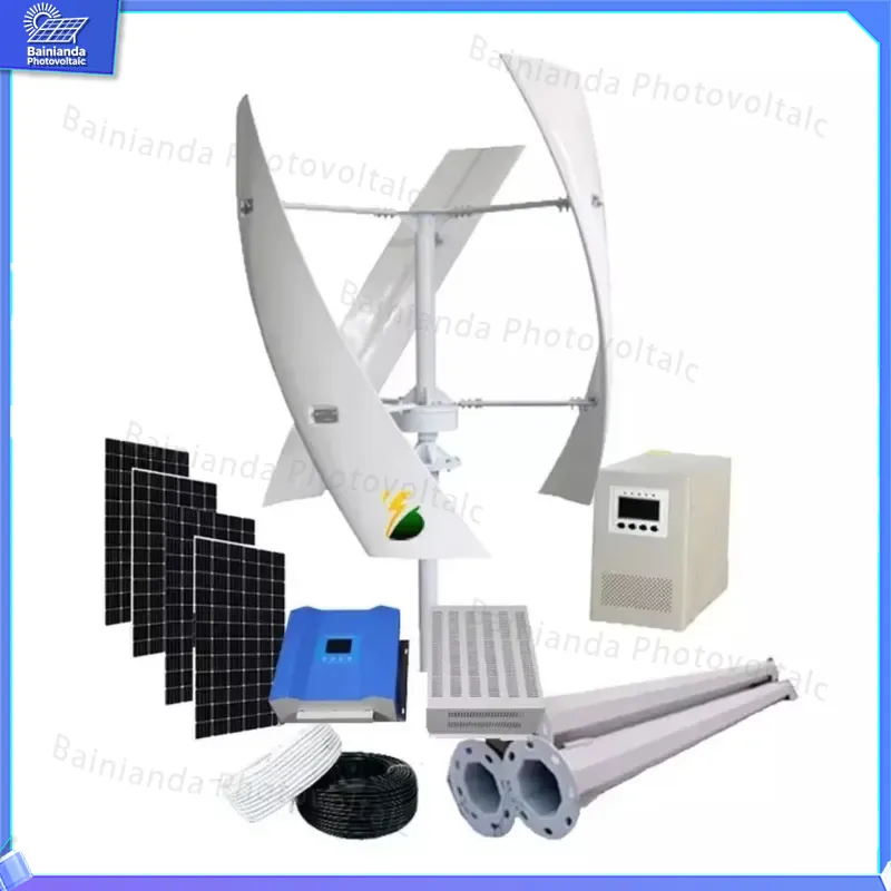 نظام طاقة هجين للرياح والطاقة  - مراجعة Wind Solar Hybrid Kit وسعره