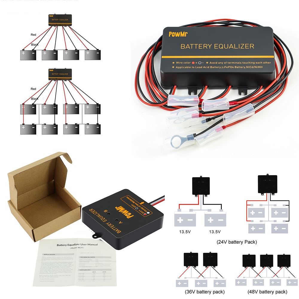 موازن بطاريات PowMr USA 24V 48 - مراجعة Lifepo4 Battery Pack وسعره