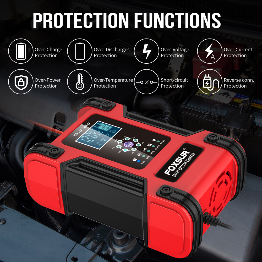 شاحن بطارية السيارة الذكي ، 12 - مراجعة Agm Deep Cycle Battery وسعره