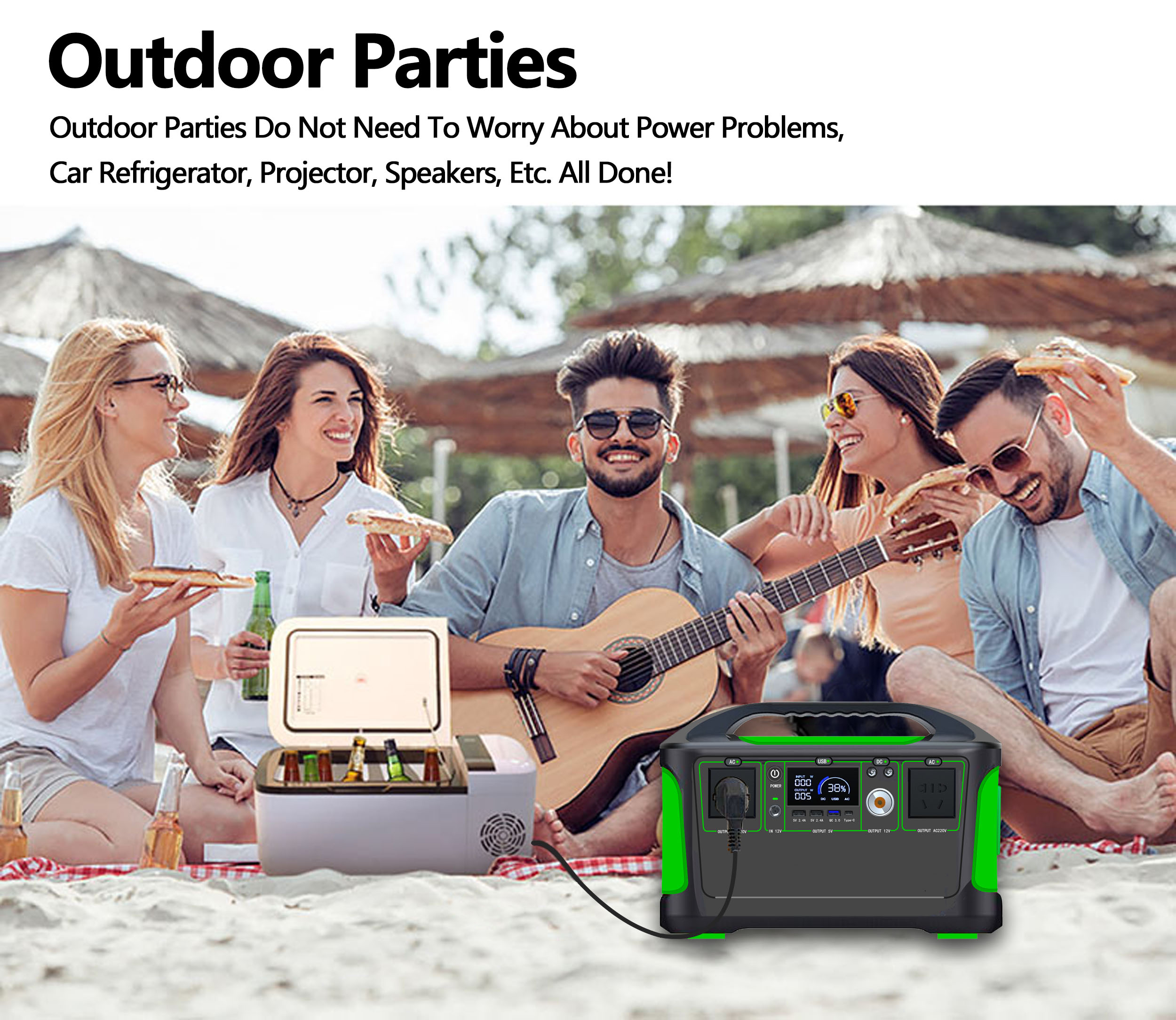 محطة طاقة محمولة متكاملة 600 و - مراجعة Lifepo4 Battery Pack وسعره