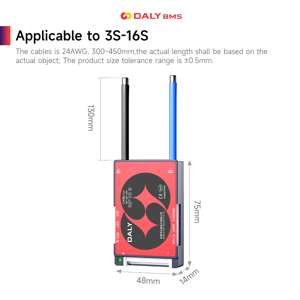 DALY Smart BMS 16S 60V 40A Li- - مراجعة Lifepo4 Battery Pack وسعره