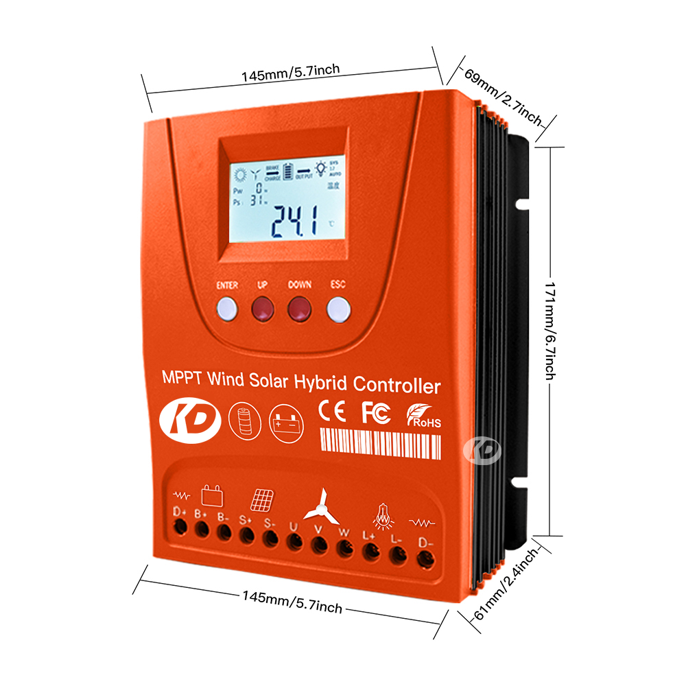 المريخ روك 2KW 2.4KW 12 فولت/4 - مراجعة Wind Solar Hybrid Kit وسعره