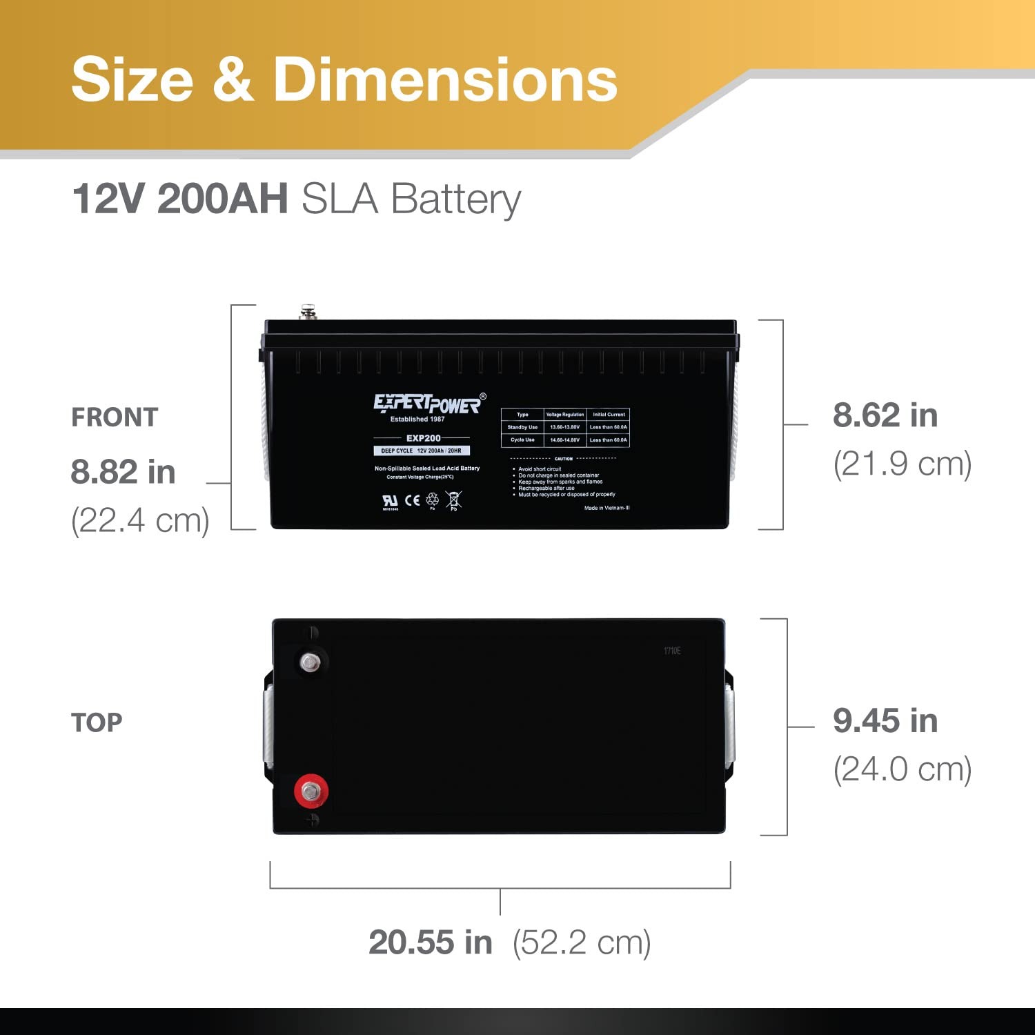 بطارية EXP200 12 فولت 200 أمبي - مراجعة Agm Deep Cycle Battery وسعره