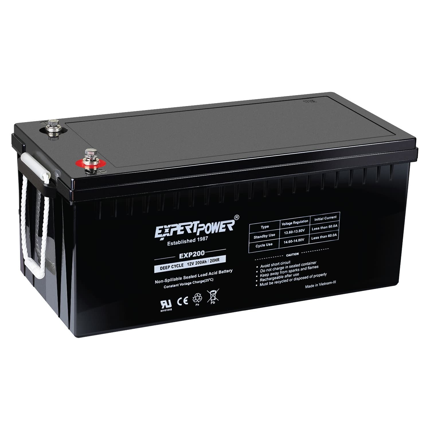 بطارية EXP200 12 فولت 200 أمبي - مراجعة Agm Deep Cycle Battery وسعره