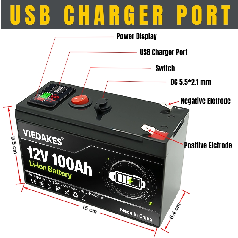 بطارية ليثيوم فوسفات الحديد 12 - مراجعة Lifepo4 Battery Pack وسعره
