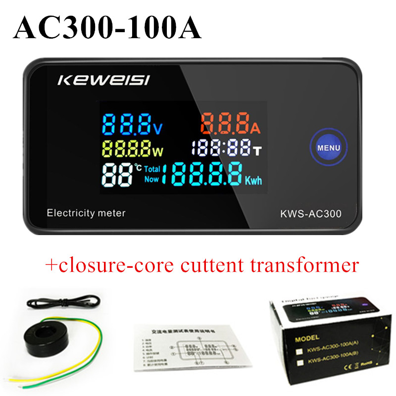 6 في 1 KWS-AC300 100A مقياس ال - مراجعة Renewable Energy Demonstration Kit وسعره